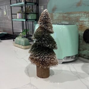 Anthropologie Frosted Green Holiday Tree
